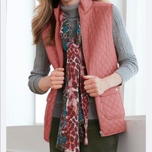 Light pink puffer vest